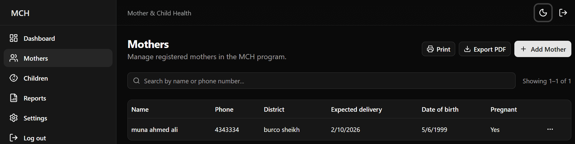 Berber MCH